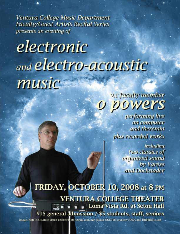 Program for Oct. 10, 2008 Concert